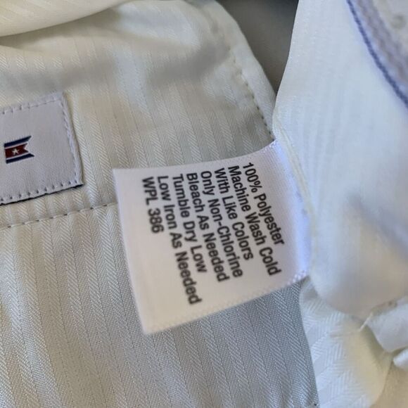 Saddlebred Performance Dress Pant Flex 38x32 Ivory Straight Fit Flat Front - Picture 7 of 8